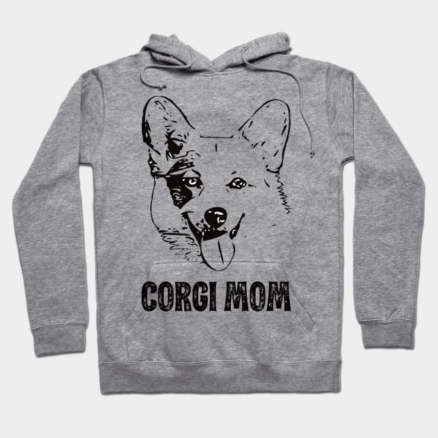 Corgi Mom - Corgi Dog Mom Hoodie by DoggyStyles